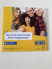 carte sim forfaits sans engagement - la poste mobile - téléphonie -