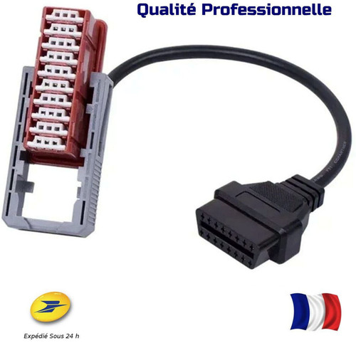 Cable adaptateur obd - adaptateur, peugeot