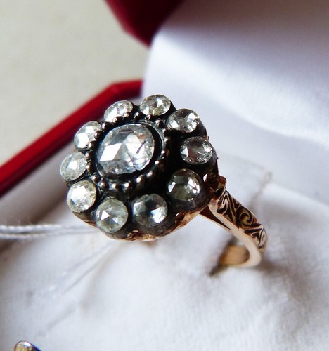 Bague marguerite ancienne or - bague,