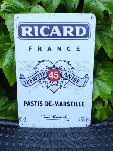 Plaque métal ricard - métal, 20x30cm