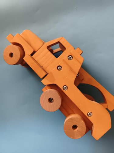Camion jouet bois - , articulé