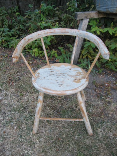 Ancienne chaise incurvée - incurvée, en