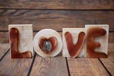 Lhassa Apso - Holzinschrift'