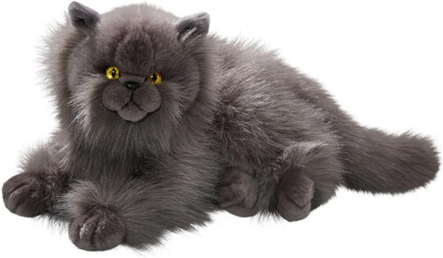Peluche chat persan - peluche, gris