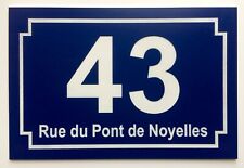 plaque pvc numero de rue ou de