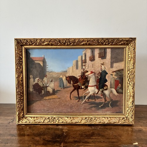 Tableau ancien xixe école - tableau,