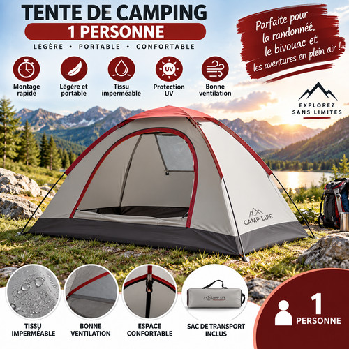 Tente camping personne - tente, de
