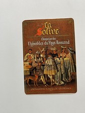 vintage card pocket calendar 1988 wine la solive vignobles du pays romand #4429