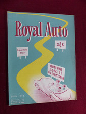 Revue Auto - Royal Auto  / belgique  - juin  1953 / numéro SPECIAL