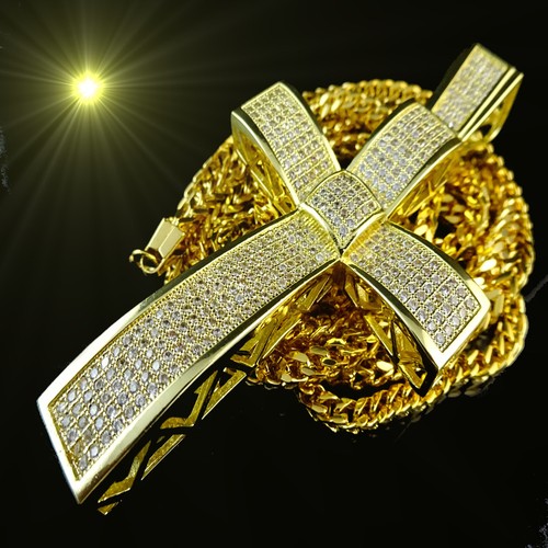 Jesus cross charm - jesus, pendant14k