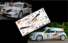 [DECALS 1/43] RENAULT CLIO S1600 - R. MARTEL - RALLYE MONTAGNE NOIRE 2012