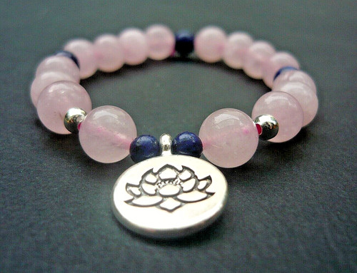 Bracelet perles quartz - de,