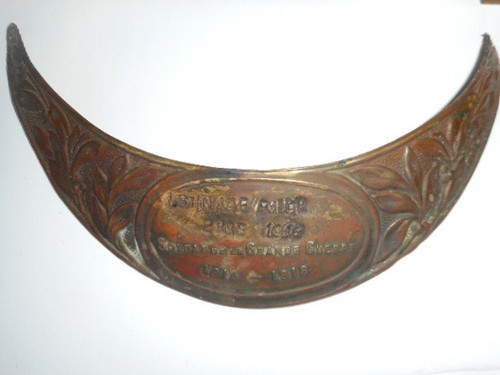 Plaque casque adrian mle - plaque, de