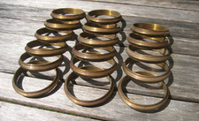 Ancien Anneaux de Tringles à Rideaux en Bronze ou laiton