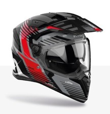 Enduro Casque de Sécurité Casque Cross Moto Quad Airoh BANDIT Spicy Noir Rouge
