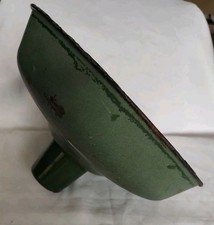 Vintage Metal Green And White Industrial Light Shade