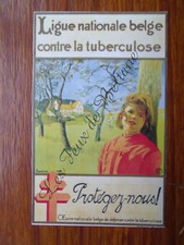 Publicité LIGUE NATIONALE BELGE TUBERCULOSE  pharmacy advert