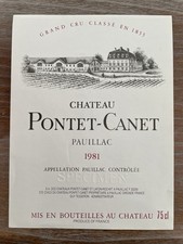 Étiquette Château Pontet