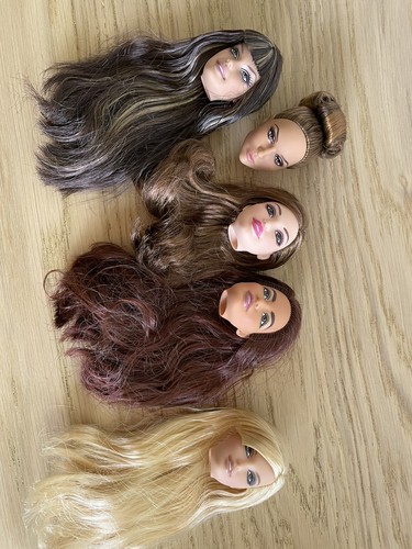 Barbie head set pieces - set, 5