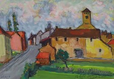 Eugène Gasnier (1910-1998) (35) - gouache - paysage