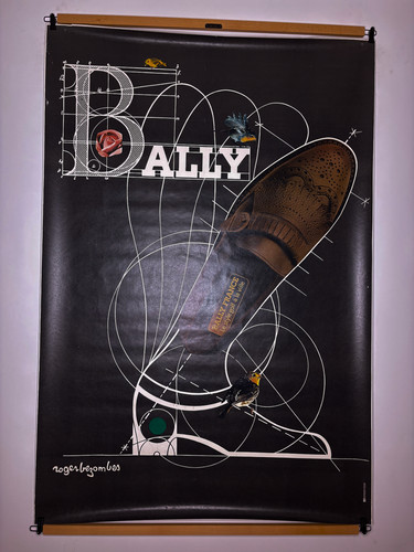 Affiche bally vintage pub - vintage,
