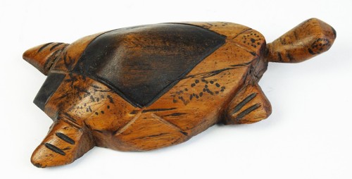 Tortue sculptée bois - sculptée, –