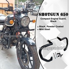 Compatible Avec Royal Enfield Shotgun 650 Protection Moteur, Paire, Noir