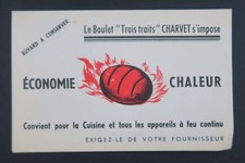 BUVARD BOULET CHARVET économie chaleur charbon coke blotter Löscher