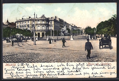 Carte postale madrid - postale, madrid,