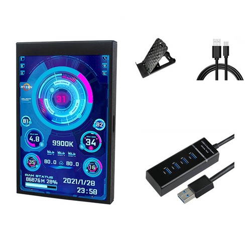 écran ips pouces avec hub - 3,5,