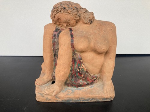 Sculpture art déco de femme - sculpture,