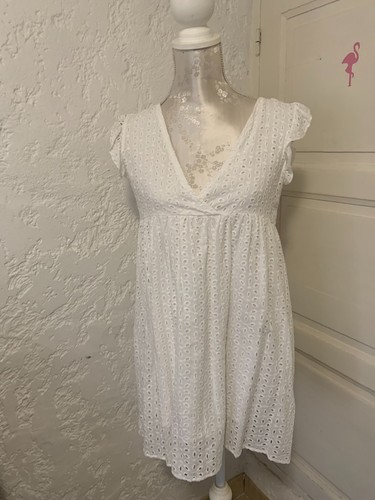 Robe blanche taille comme - blanche, s
