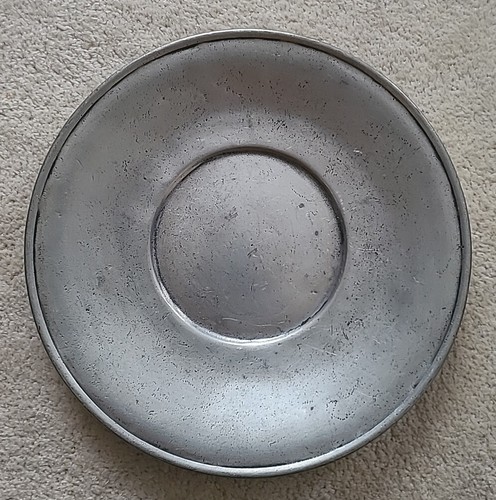 Ancienne assiette étain 27 - assiette,