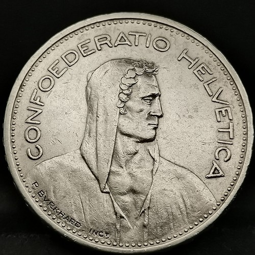 Francs 1933 berne argent - b,