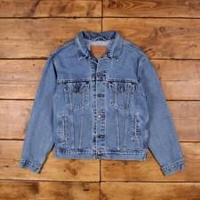 Vintage Levi's Denim Jacket M 80s Trucker USA Made Blue