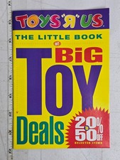 Vintage 1997 Toys R Us Catalog Little Book R-Zone Cabbage Patch Barbie SNES Sale