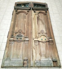 Grande double porte en chêne