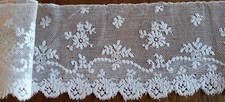 DENTELLE - fine sur tulle XIXe