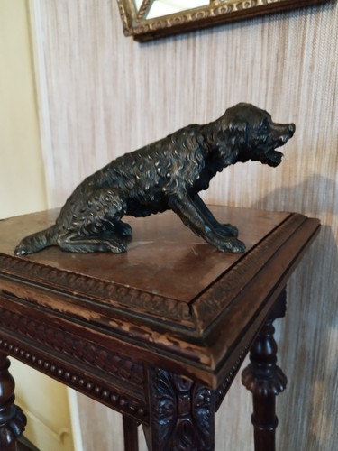 Statuette chien bronze - chien, en