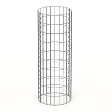 Panier en gabions mur colonne á pierres clôture jardin différents modèles