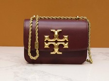 Tory Burch Eleanor Convertible Shoulder Bag Wine red Outlet New 19cmX14cmX7cm