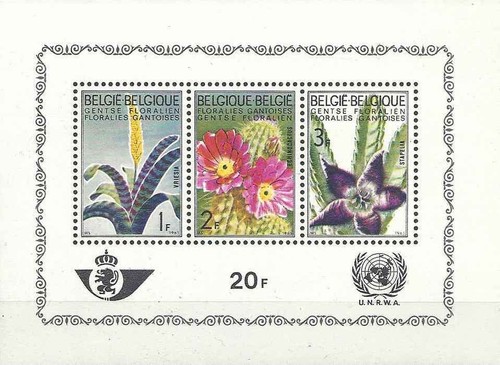 Timbres flore belgique bf38 - belgique, **