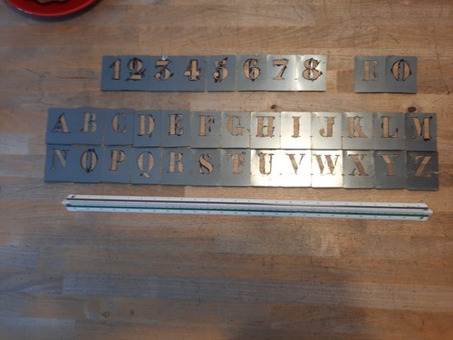 Jeu lettres pochoir mm - 30,