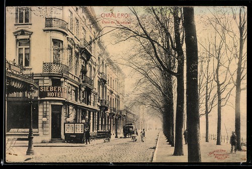 Cpa charleroi quai brabant - cpa,