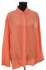 Blouse en soie orange