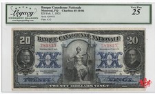 1925 Banque Canadienne Nationale 20$ 289835 - Legacy VF25 - 85-10-06