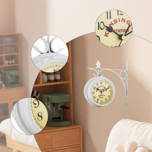 Horloge murale double face - double,