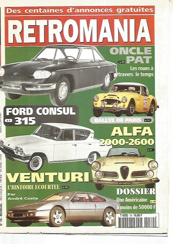 Retromania ford consul - n°70,