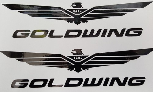 Autocollant logo goldwing noir - autocollant,