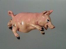 Ancien petit cochon une patte en l'air bronze de Vienne C613